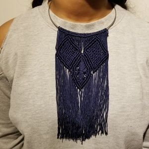 NWT crochet necklace